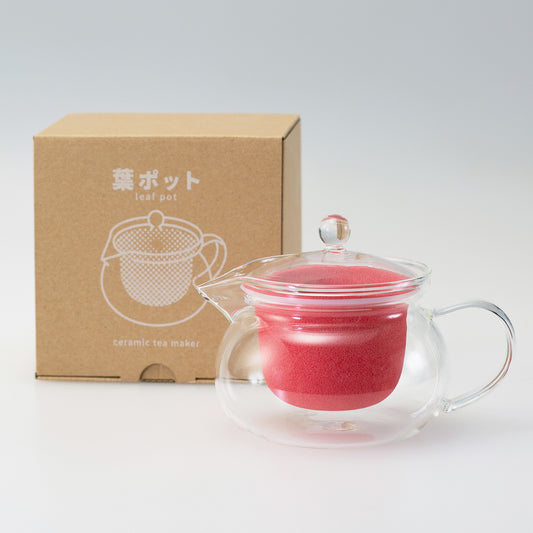 葉ポット セラミック ティーポット