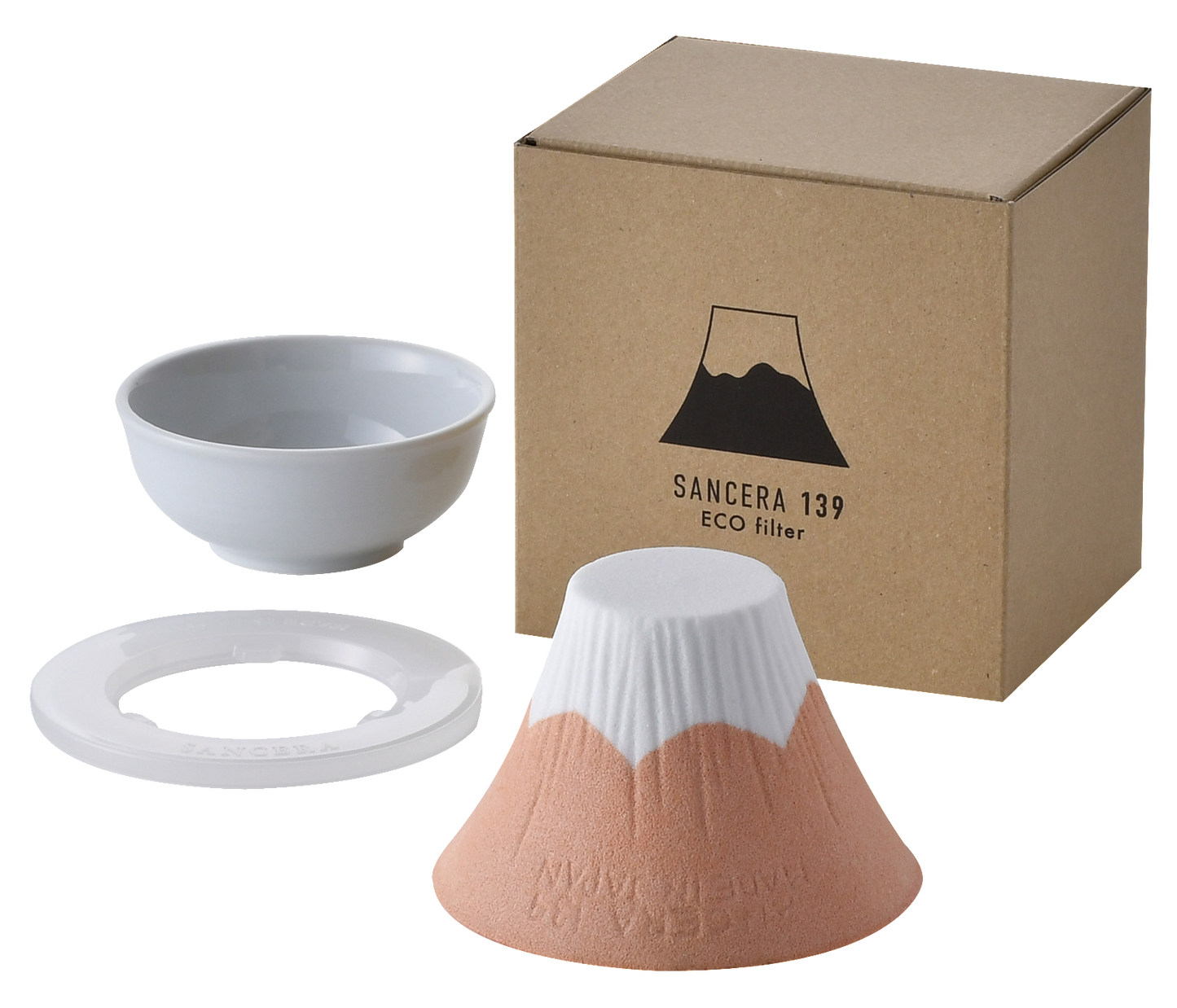 ECO filter 富士山 セラミックコーヒーフィルター オレンジ