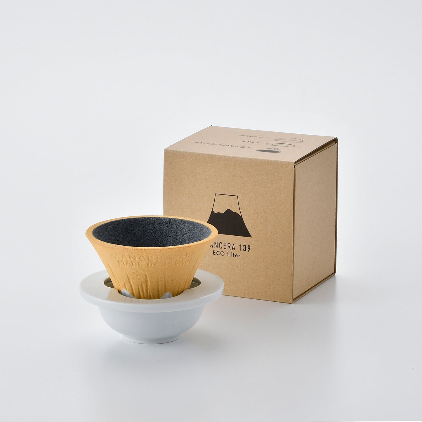 ECO filter 富士山 セラミックコーヒーフィルター 黄