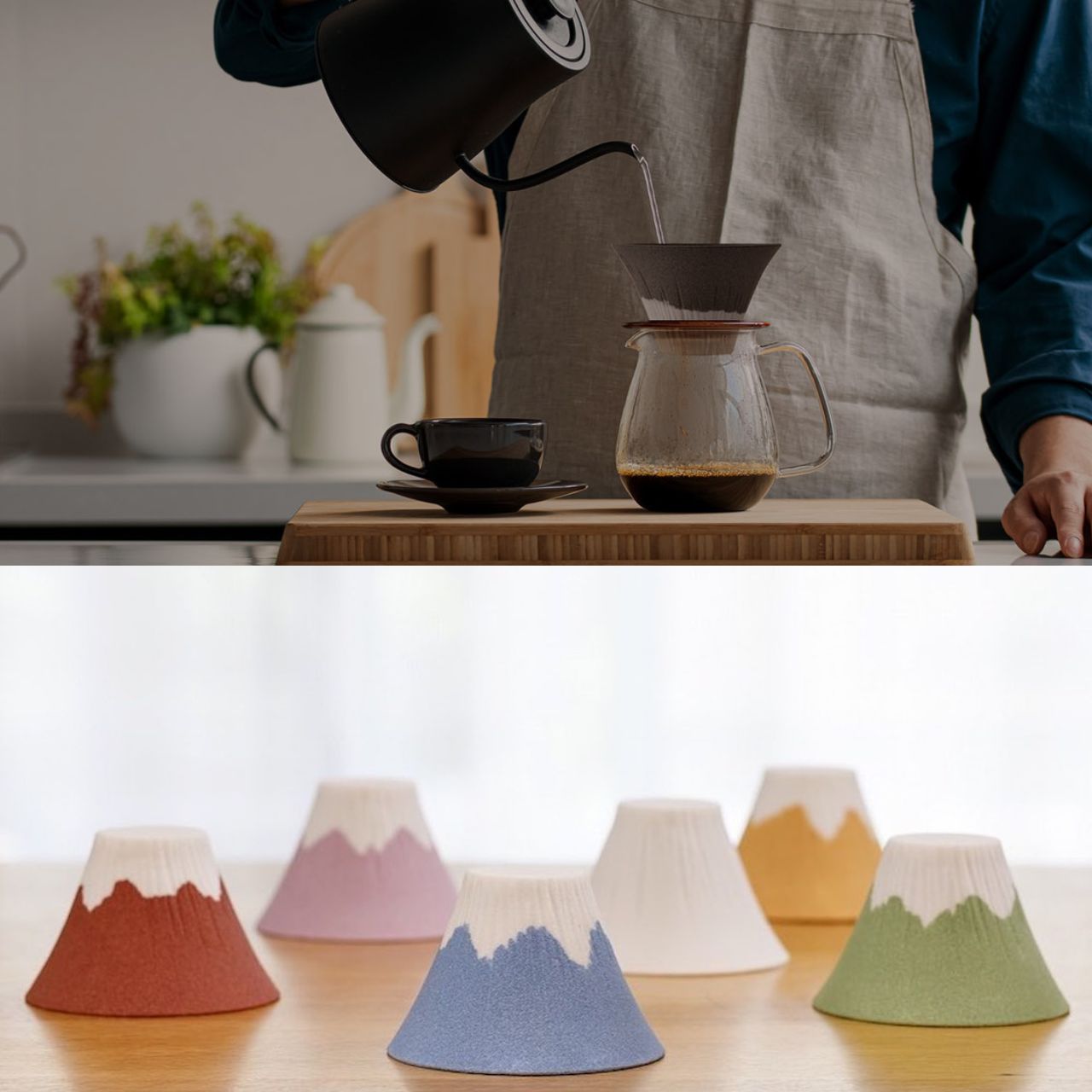 ECO filter 富士山 セラミックコーヒーフィルター 黄