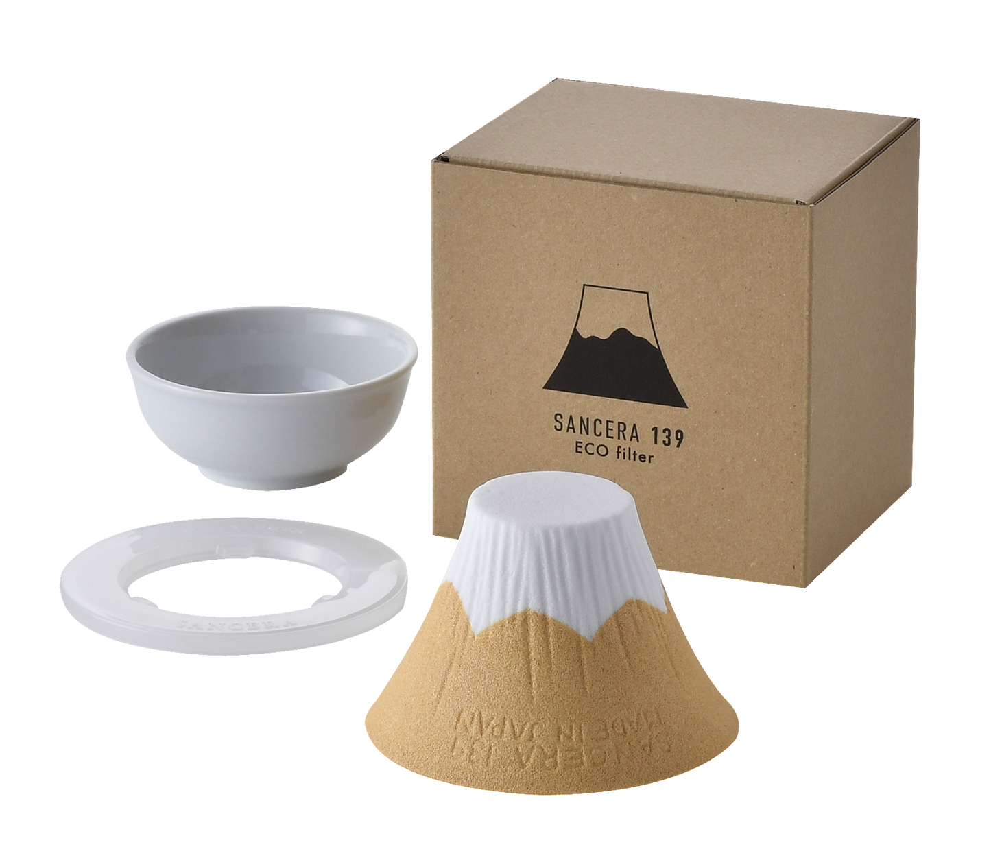 ECO filter 富士山 セラミックコーヒーフィルター 黄