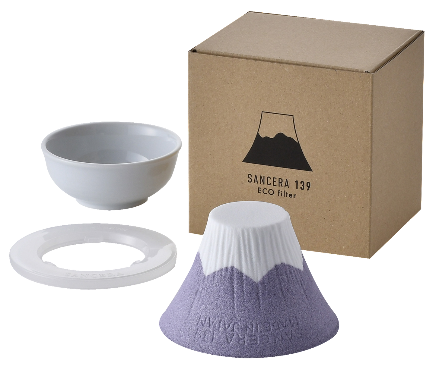 ECO filter 富士山 セラミックコーヒーフィルター 紫