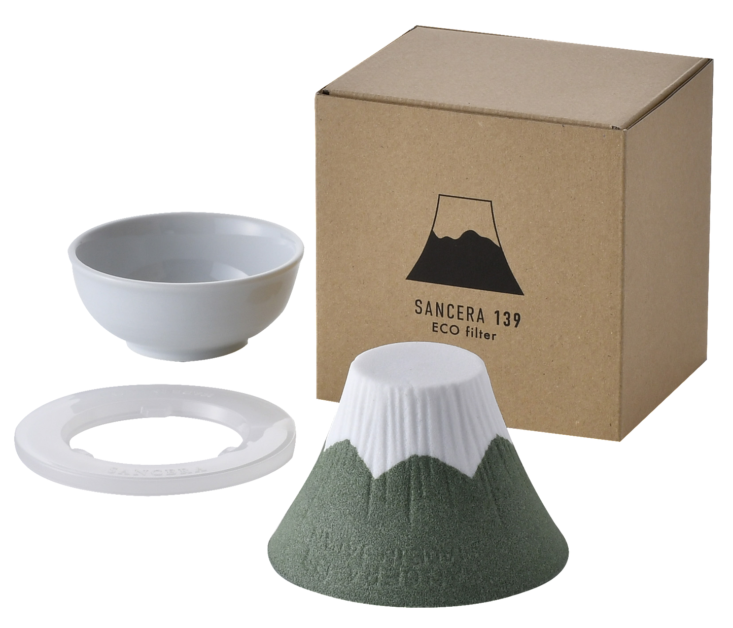 ECO filter 富士山 セラミックコーヒーフィルター 緑
